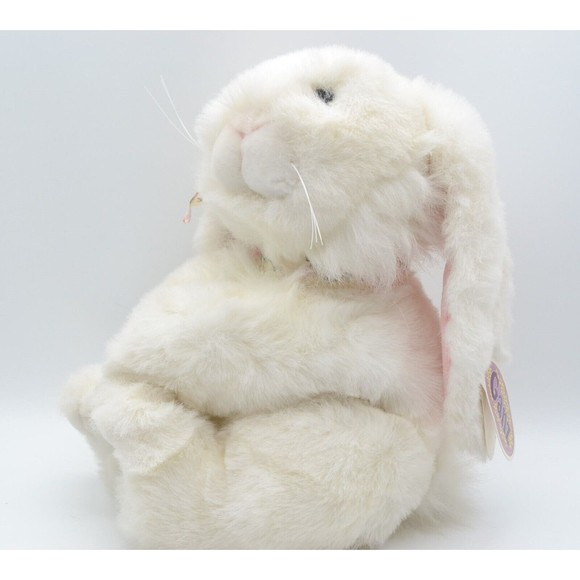 GANZ | Toys | Ganz Chelsea White Bunny Rabbit Plush Pink Ears 3 Stuffed ...